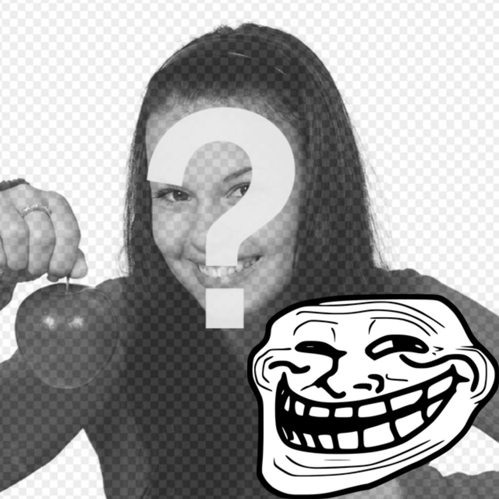 Photomontage to put the Troll Face Meme with your photo. ..