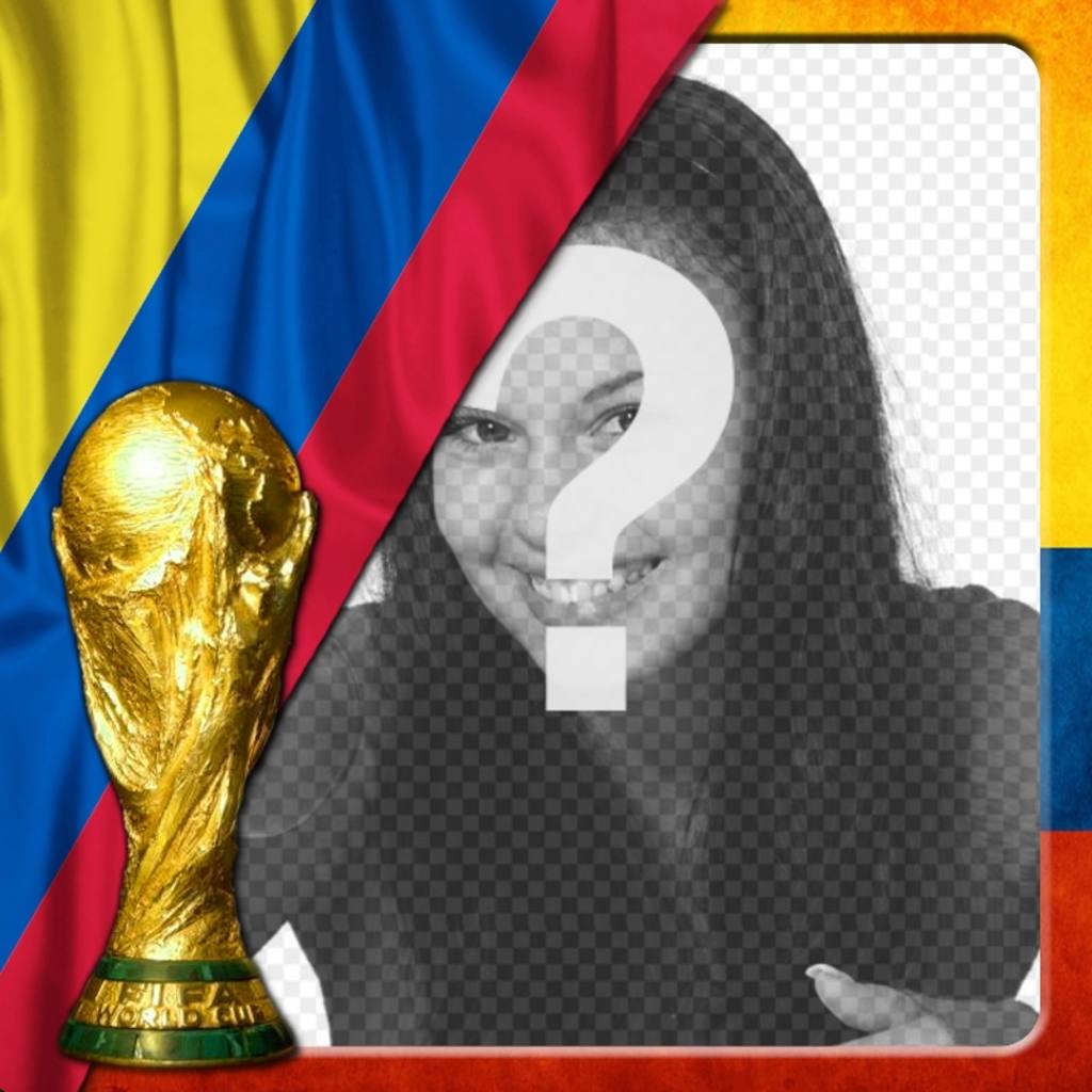 Photo effect with the flag of Colombia to put your photo background. ..
