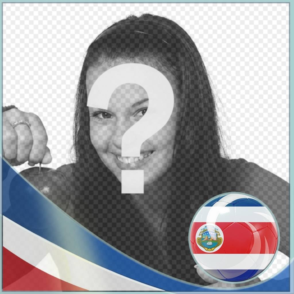 Filter with the flag of Costa Rica to put your photo. ..