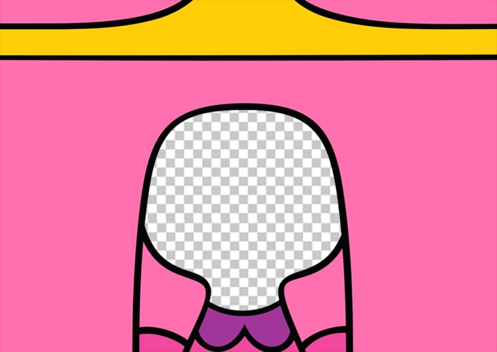 Facial photomontage to become Princess Bubblegum from Adventure Time! ..
