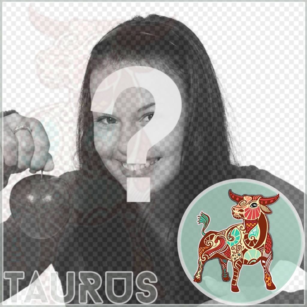 Taurus zodiac composition for your profile photos. ..
