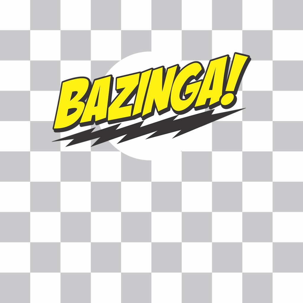 Sticker of Bazinga! ..