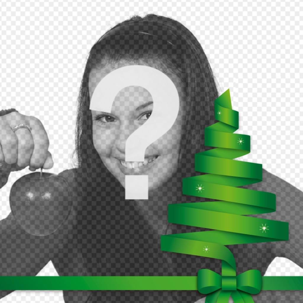 Christmas tree vector to decorate your photo. ..