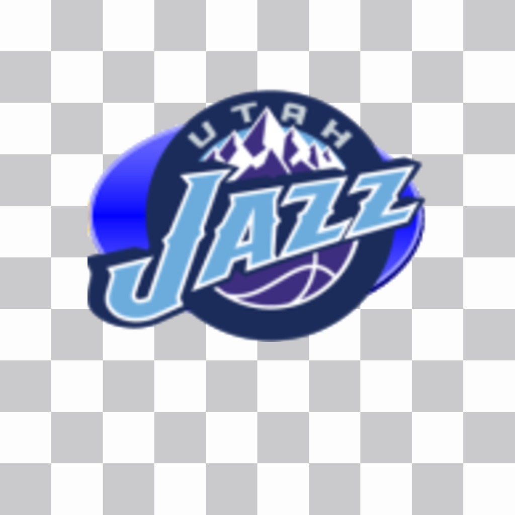 Sticker with the logo of the Utah Jazz. ..