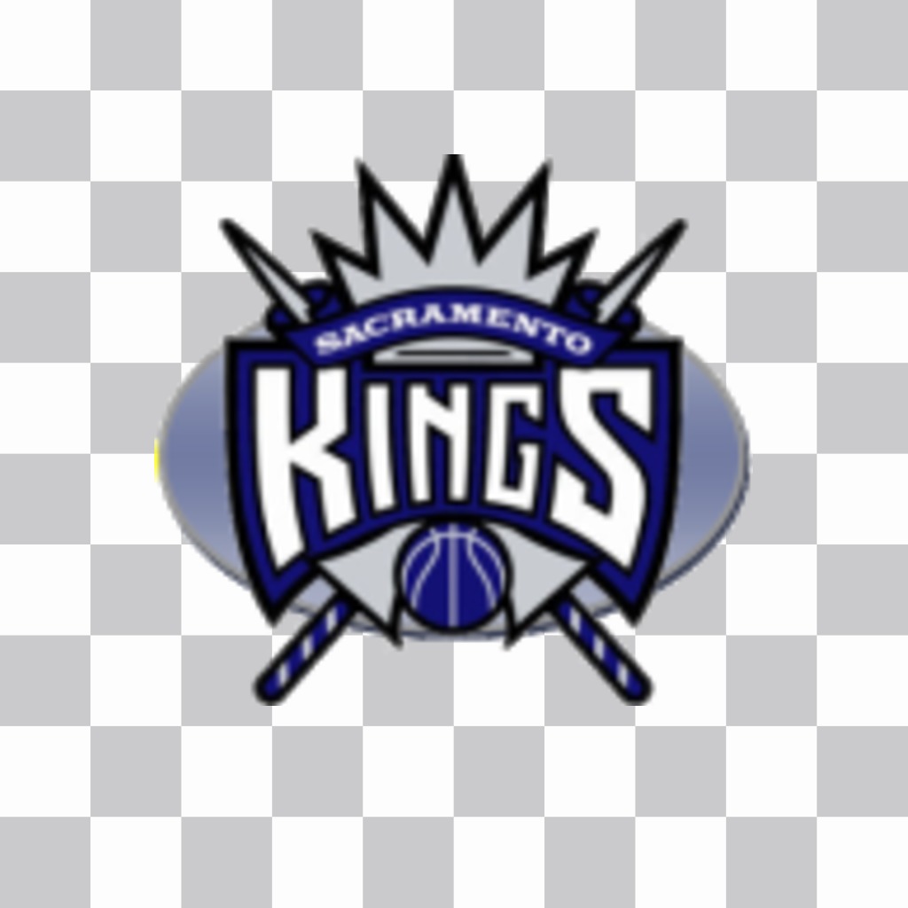 Sticker with the logo of the Sacramento Kings. ..