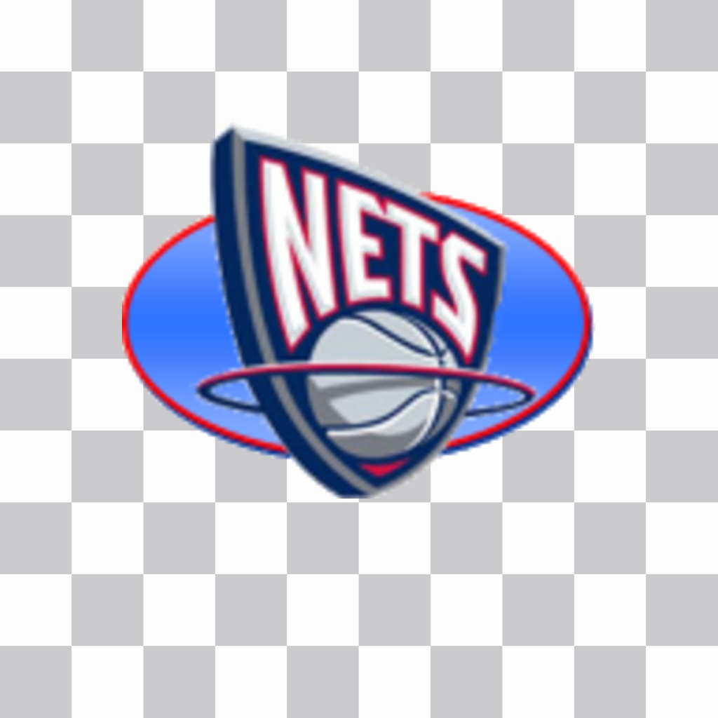 Sticker with the logo of the Brooklyn Nets. ..