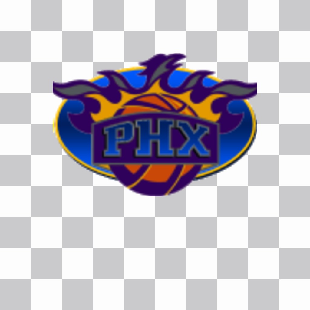 Sticker with the logo of the Phoenix Suns. ..