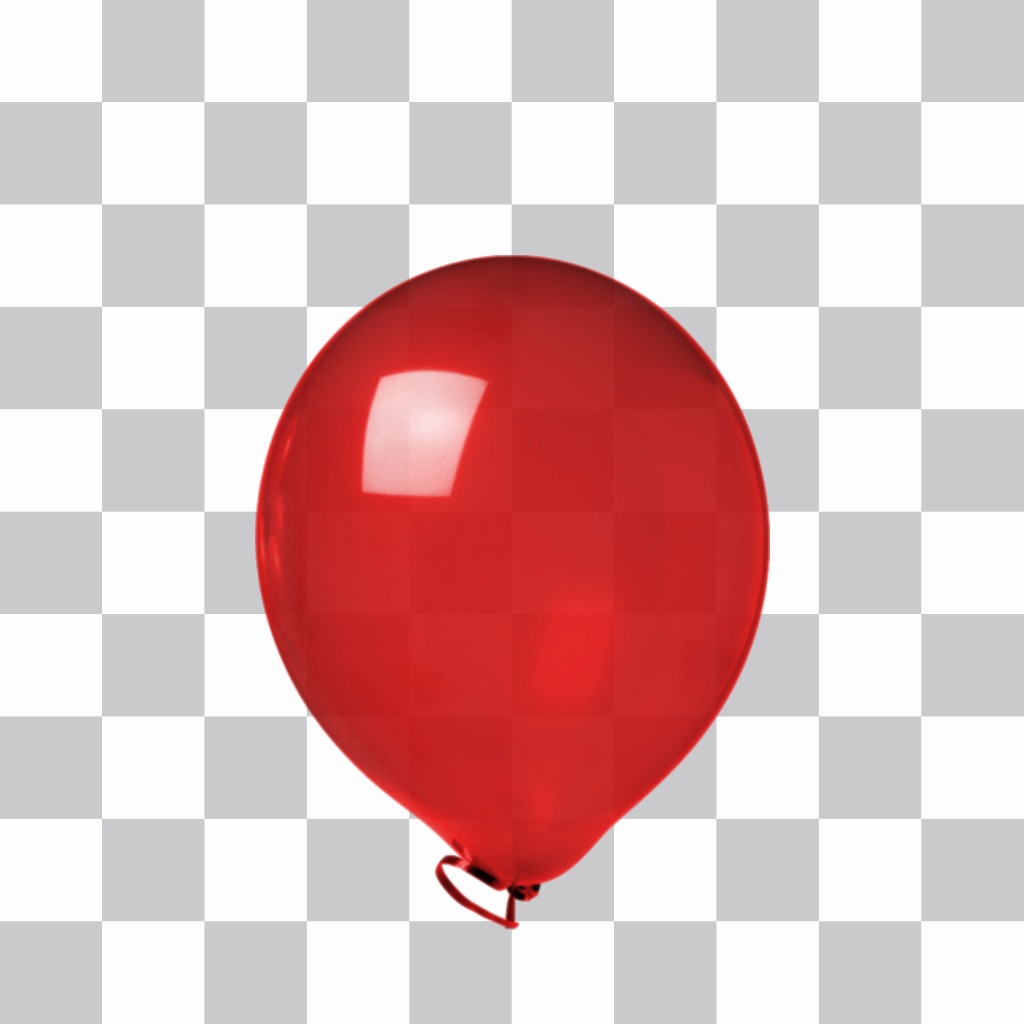 Sticker of a red shiny balloon. ..