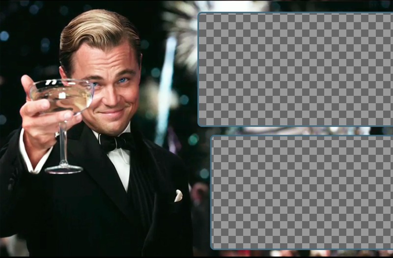 Collage of two photos to personalize with The Great Gatsby. ..