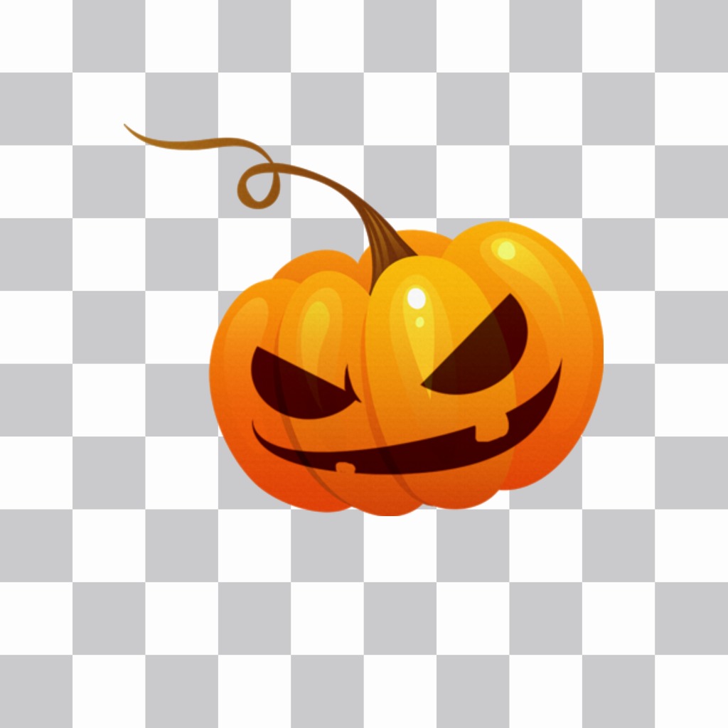 Sticker of a pumpkin ..