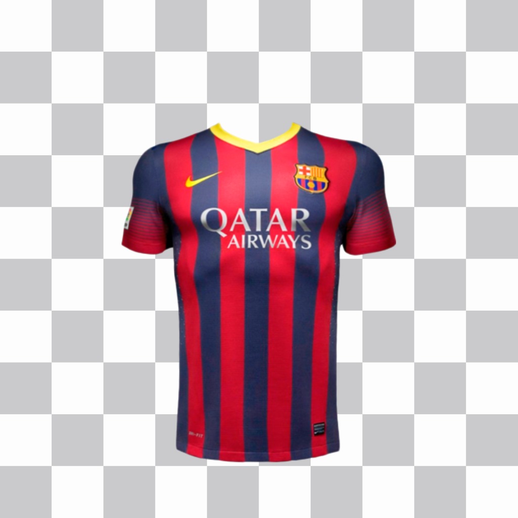 Sticker of a FC Barcelona T-shirt  of the 2014 season ..