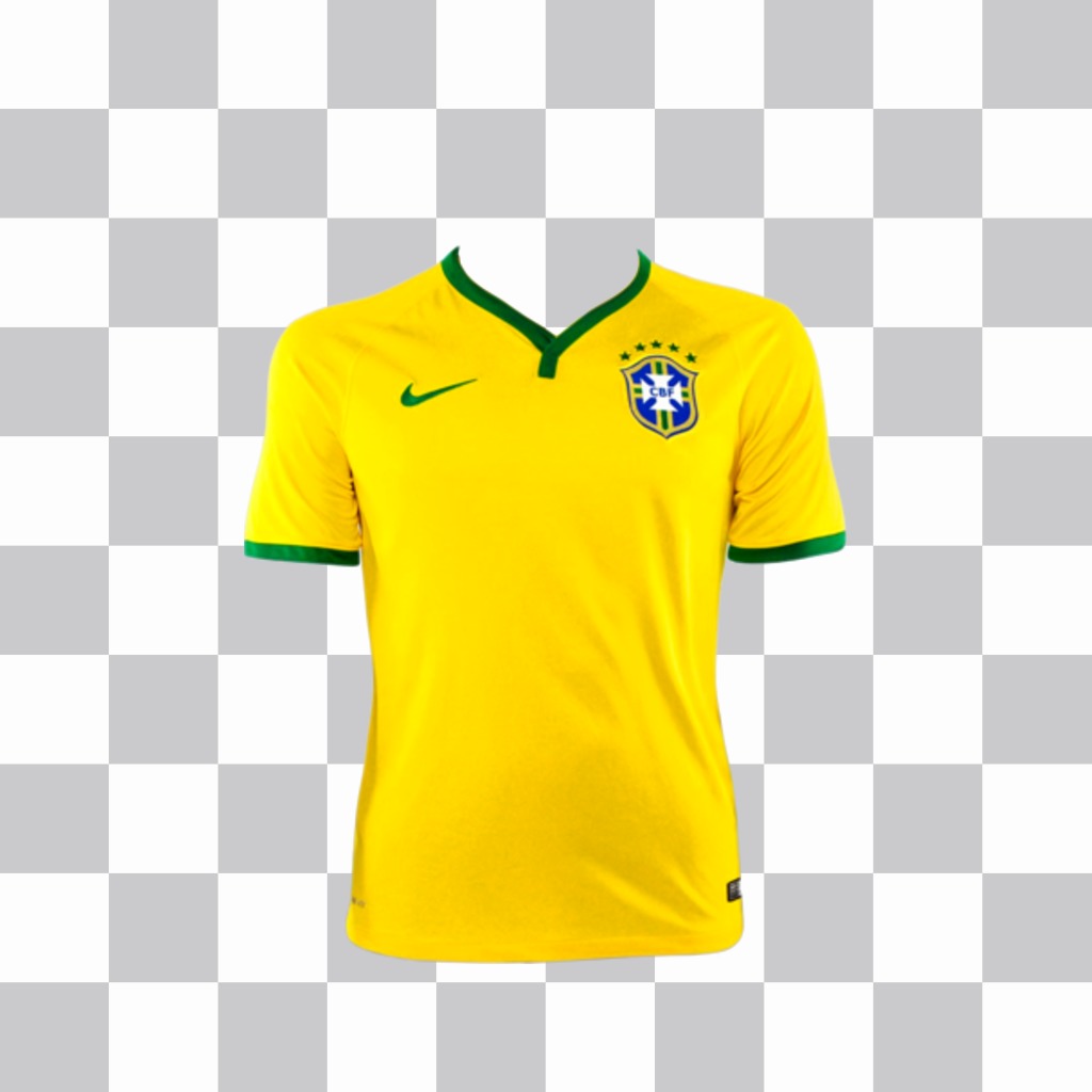 Sticker with Brazil shirt to put on your picture. ..