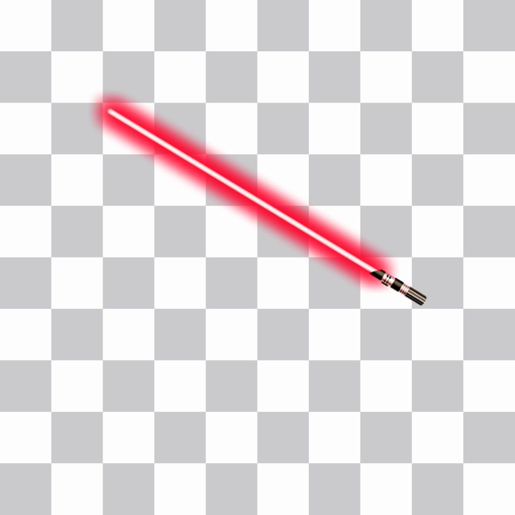 Sticker of a red Sith lightsaber for your photo ..