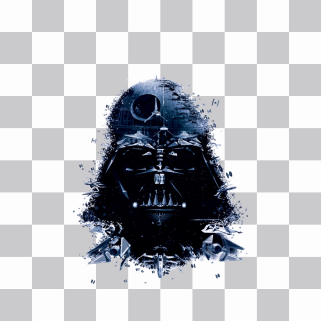 Sticker Darth Vader and the Death Star ..