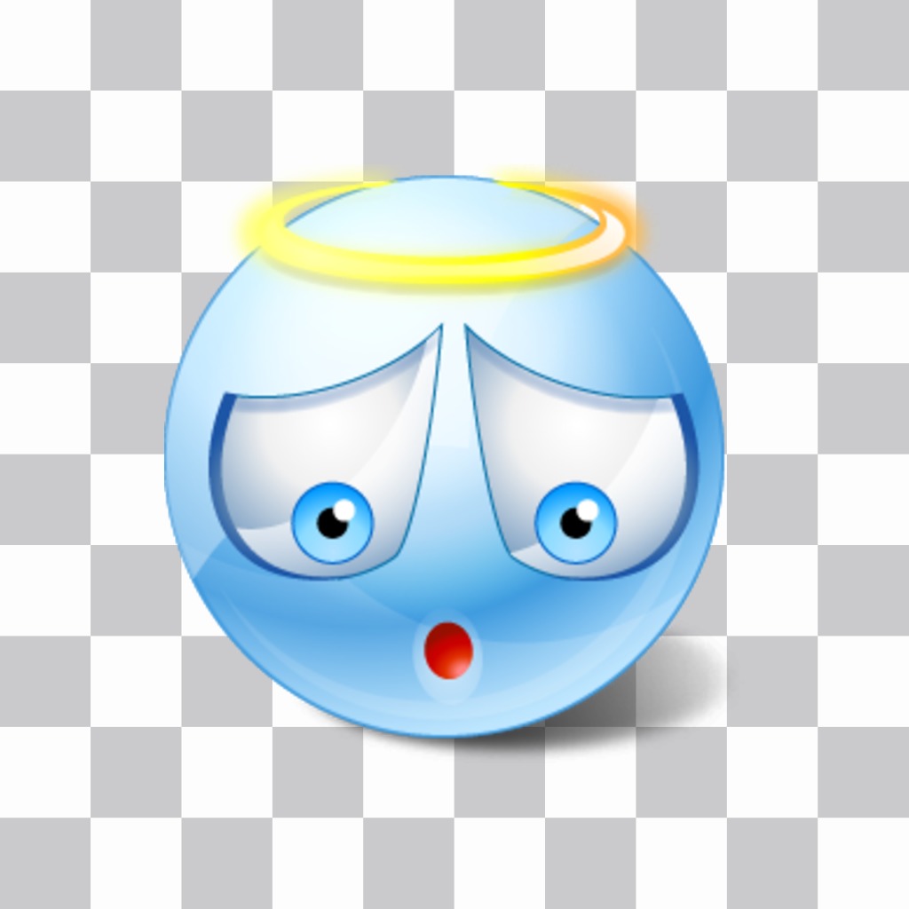 Emoticon of an angel with crown for your photos. ..
