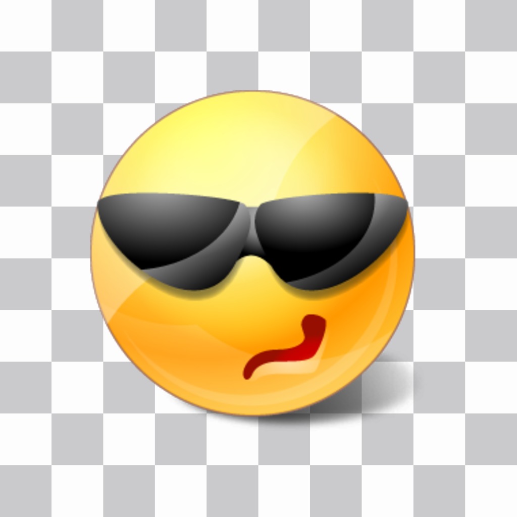 Smiley with sunglasses to put on your photos. ..