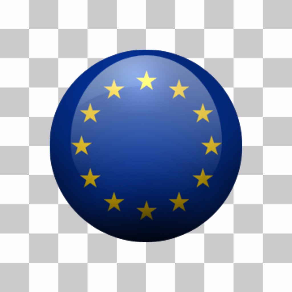 Sticker flag of the European Union can put up with our online editor..