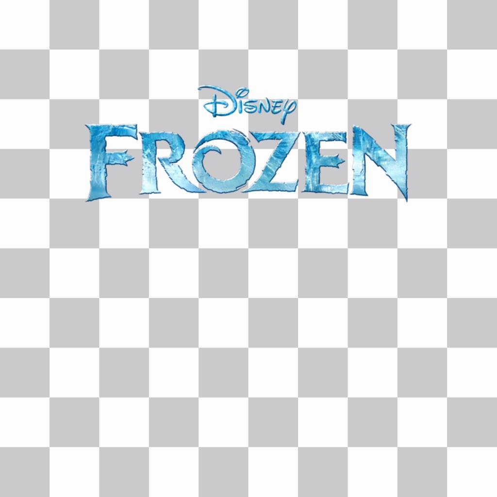 Frozen logo Disney to put your photos online. ..