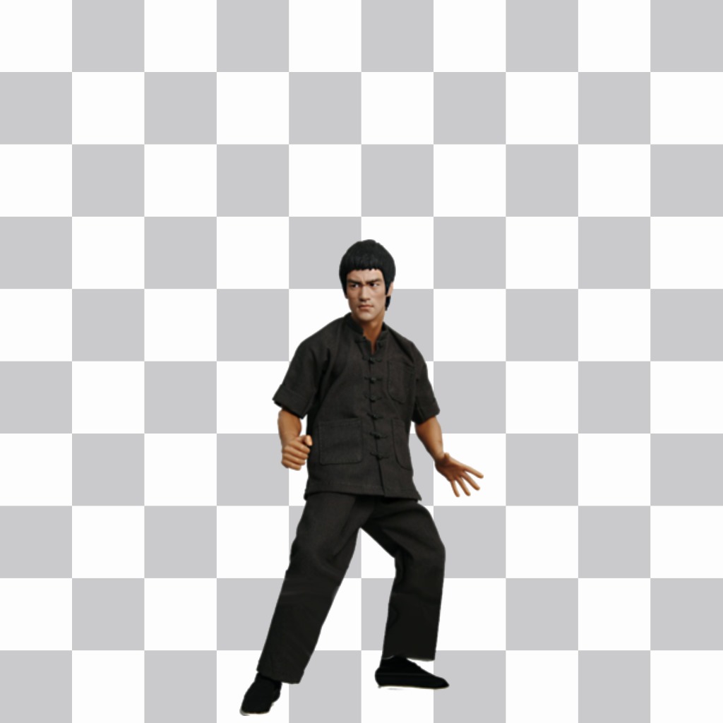 Bruce Lee figure you can put your photos online. ..