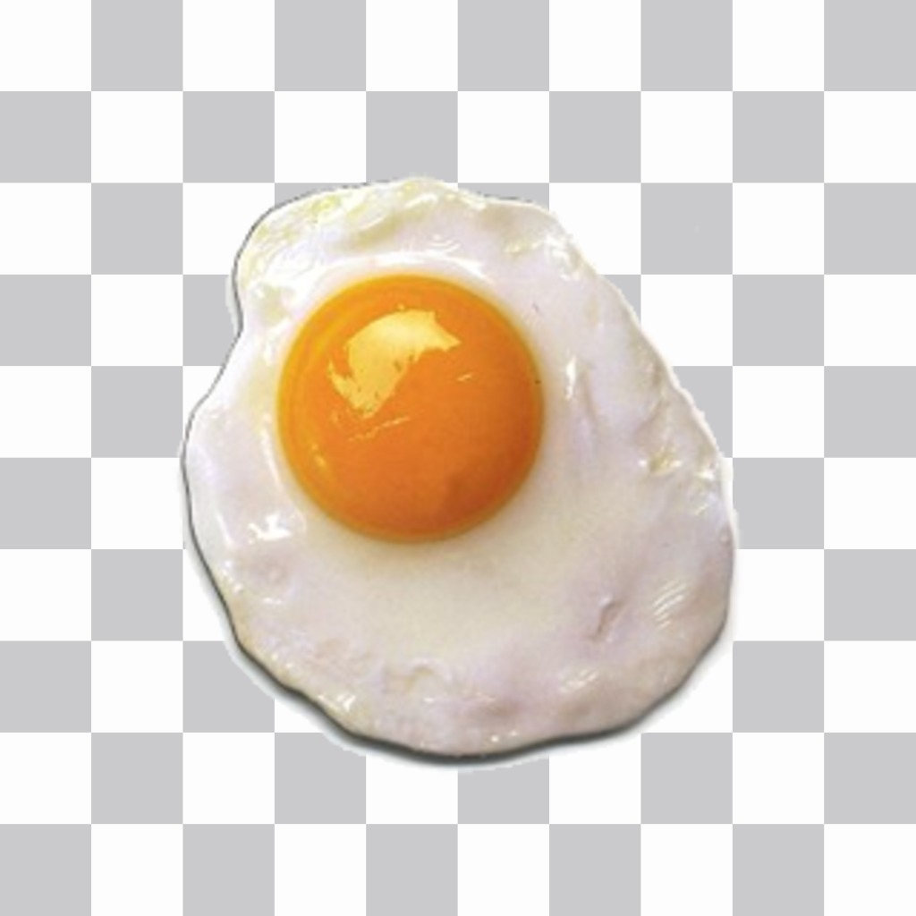 Fried sticker to put on your images without the need to download any software egg. ..