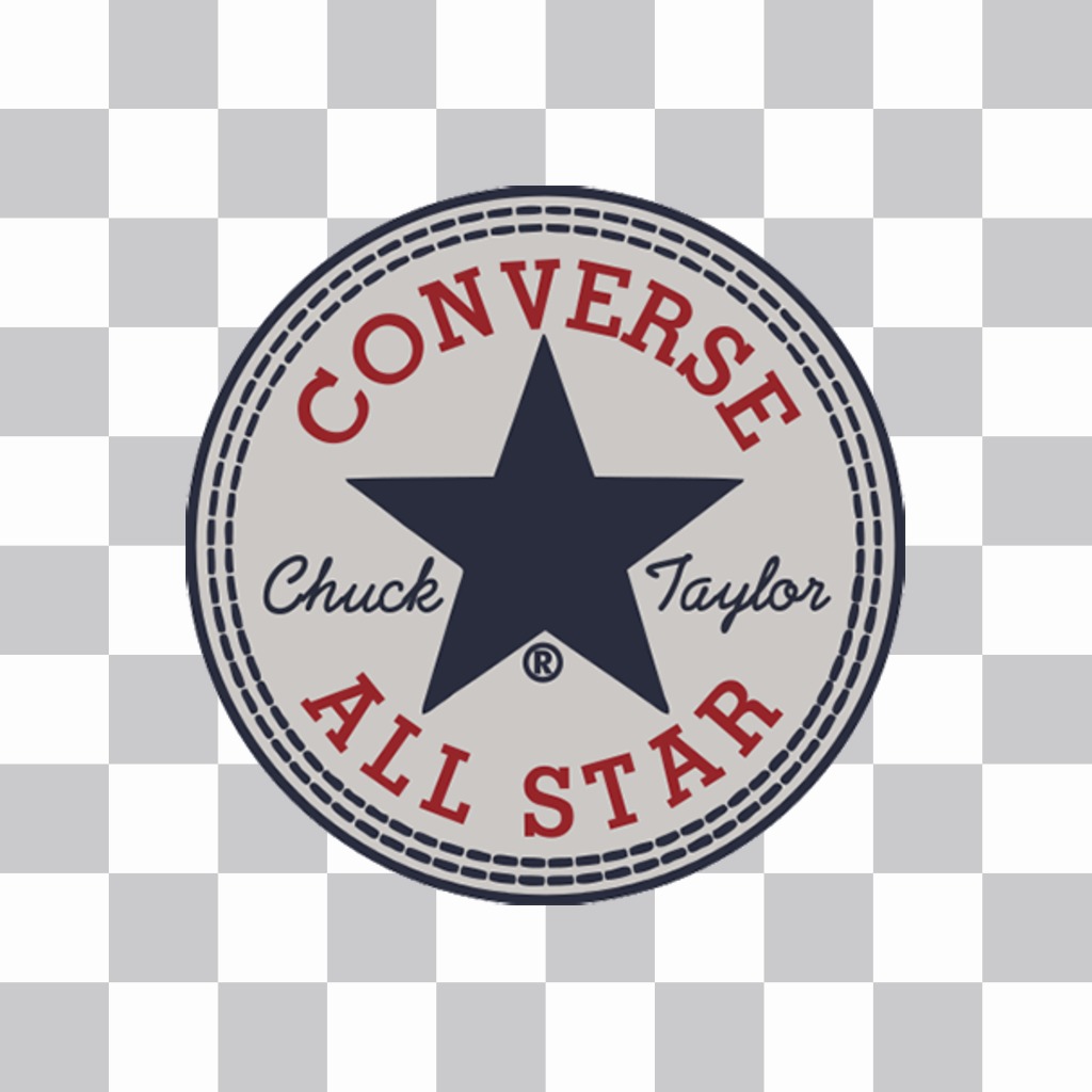 Sticker of the classic logo of Converse brand for your photo. ..