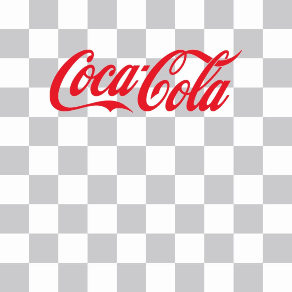 Sticker of Coca Cola logo for your photos ..