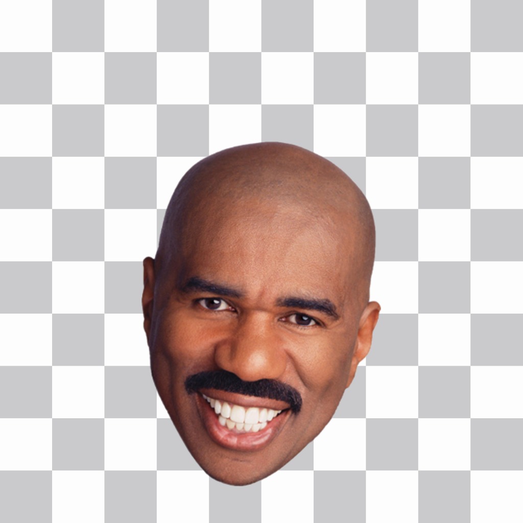 Sticker of the Steve Harvey face to put on your pictures ..