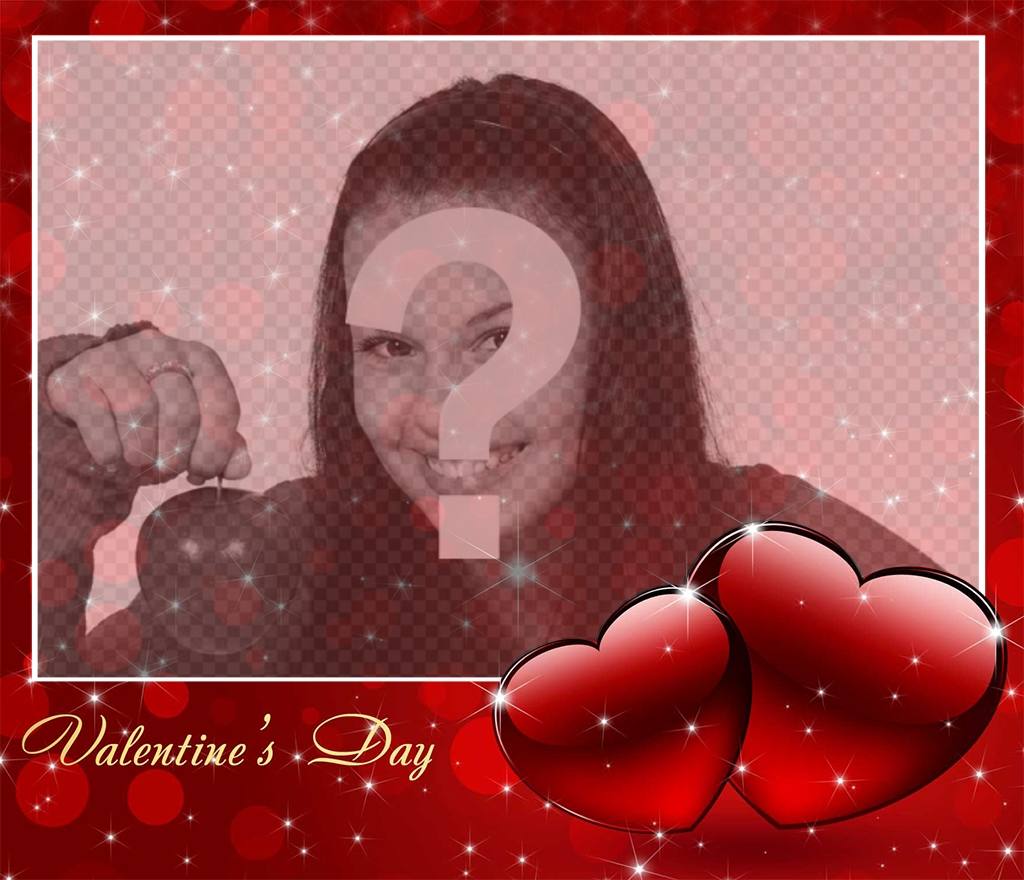 Photo effect to celebrate Valentines Day with a photo ..