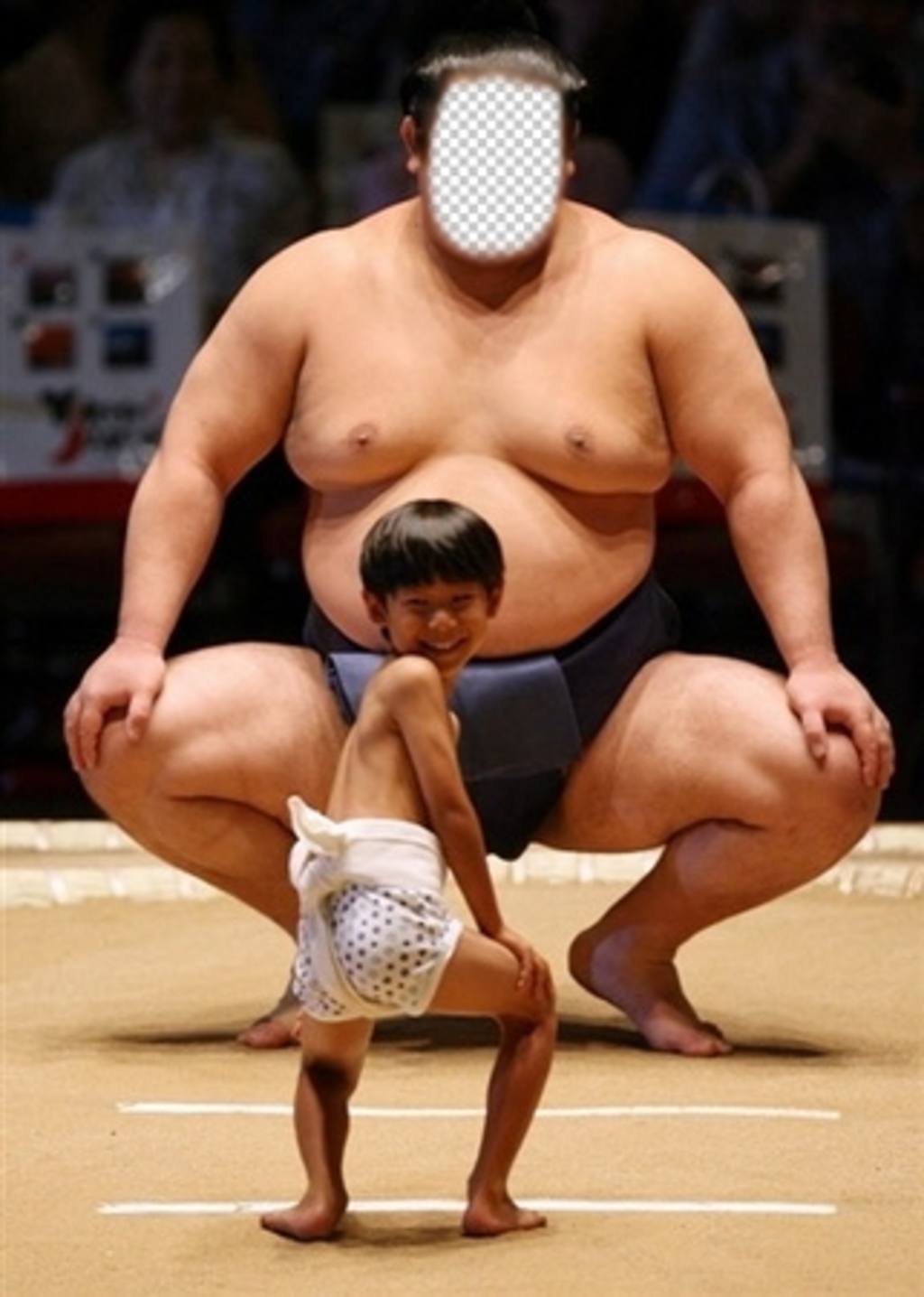 Funny online effect to put your face in a Sumo wrestler ..