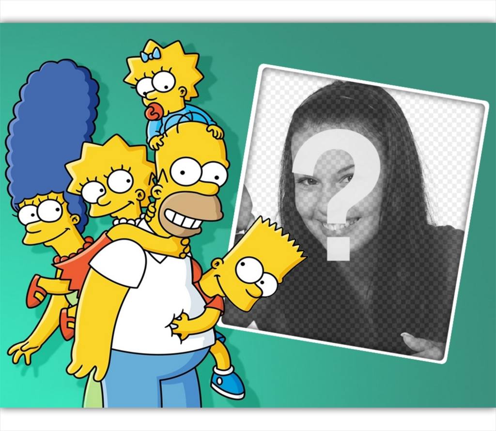 Upload your photo along with all the Simpson family and for free ..