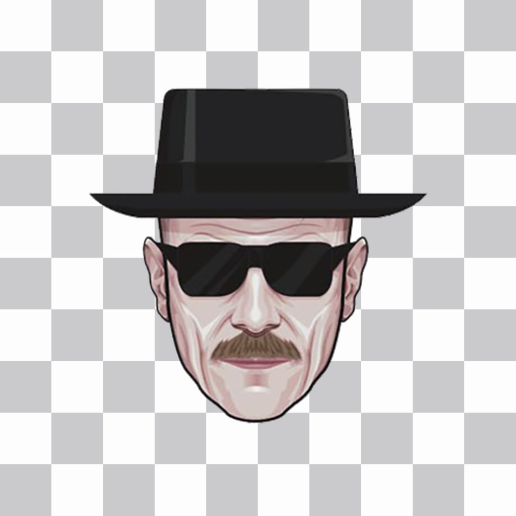 Heisenbergs face to put on your photos for free ..