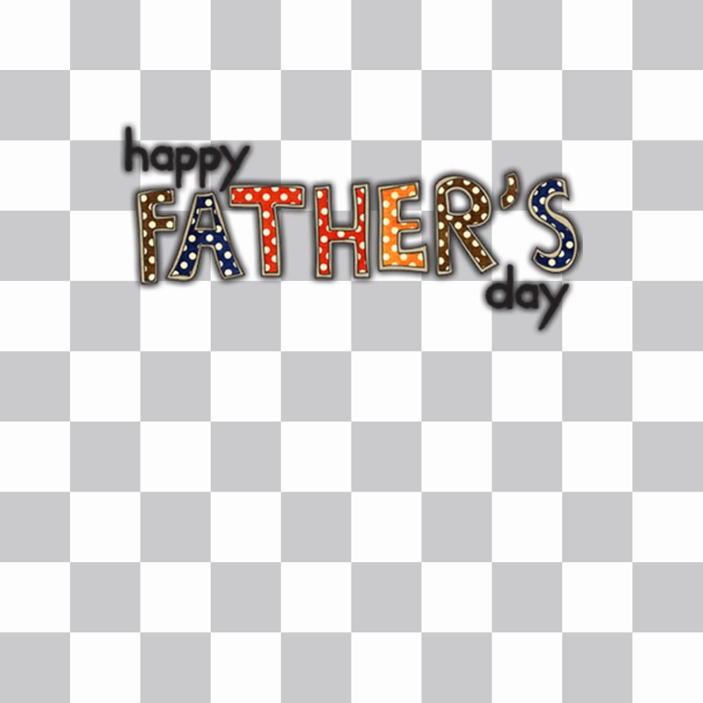 Perfect sticker in English to celebrate Fathers Day with your photos ..