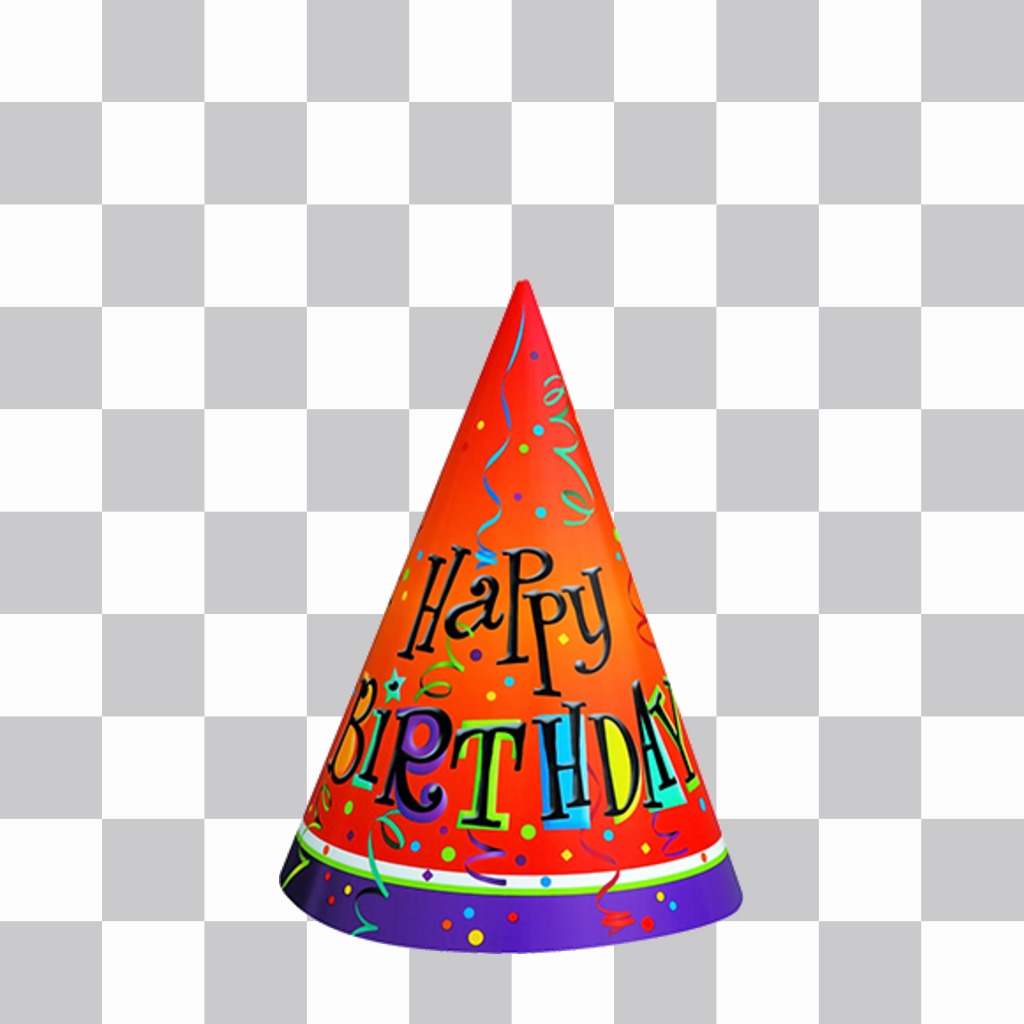Colorful Birthday Party Hat to decorate your pictures ..