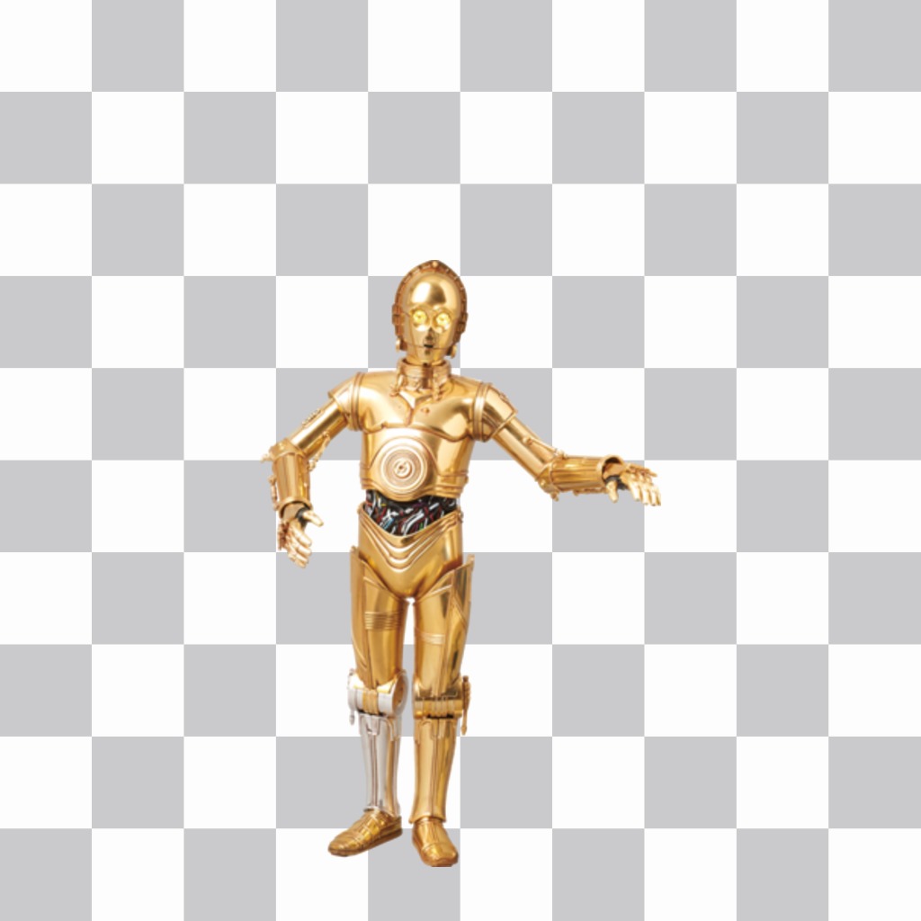 Character C-3PO of Star Wars to add to your photos ..