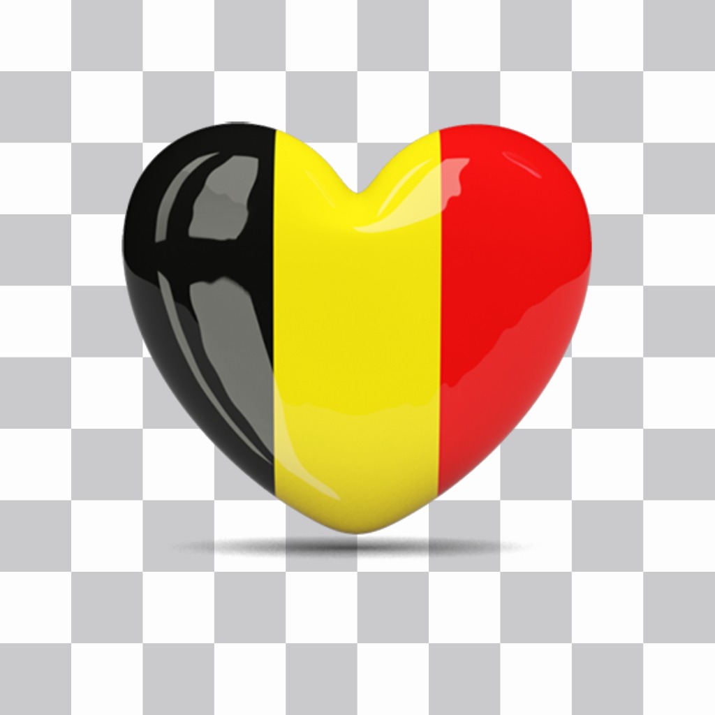 Heart with Belgium flag to decorate your photos ..