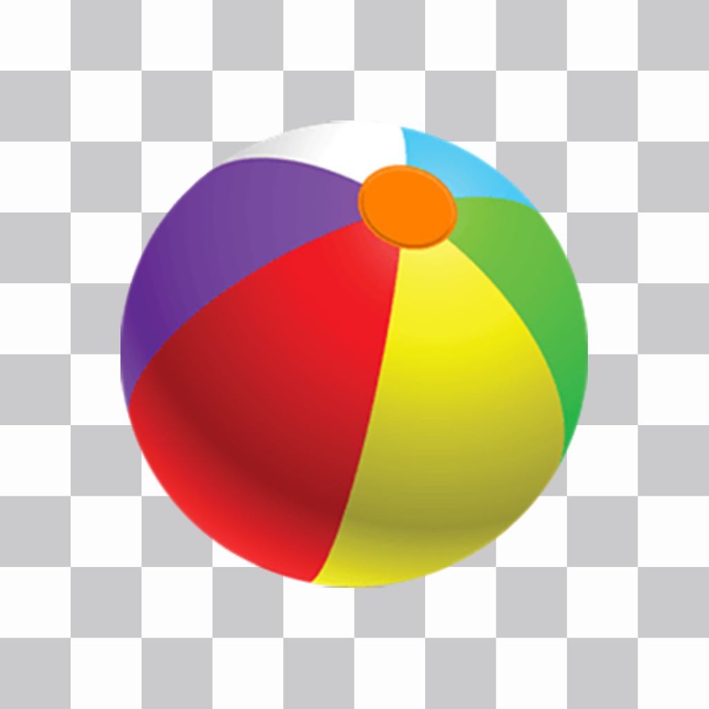 Colored beach ball to paste on your pictures ..