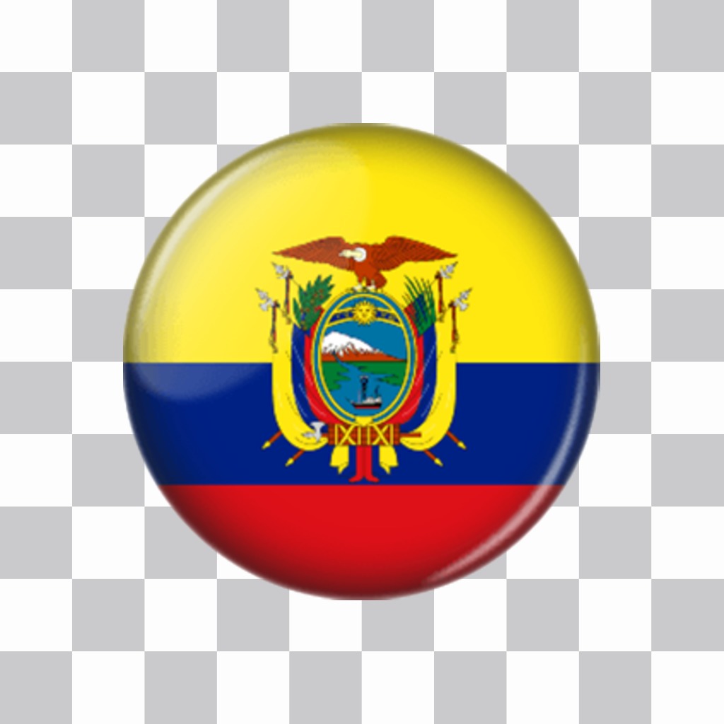 Decorate your images with a button of Ecuador flag ..