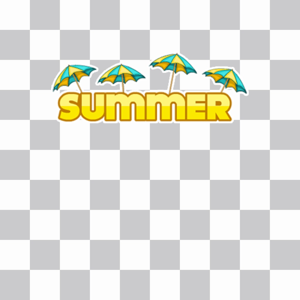 Enjoy the summer with this free sticker for your photos ..