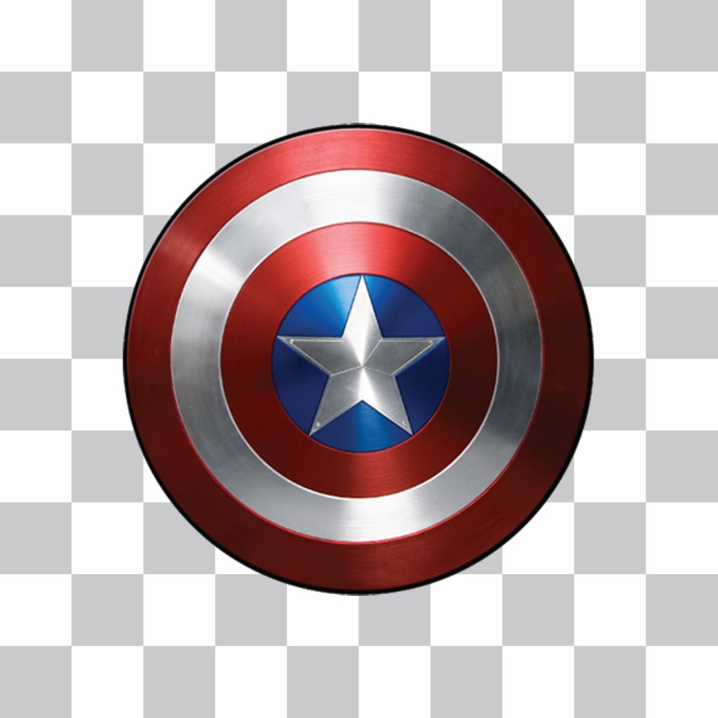 Captain Americas shield that you can add on your photos for free ..