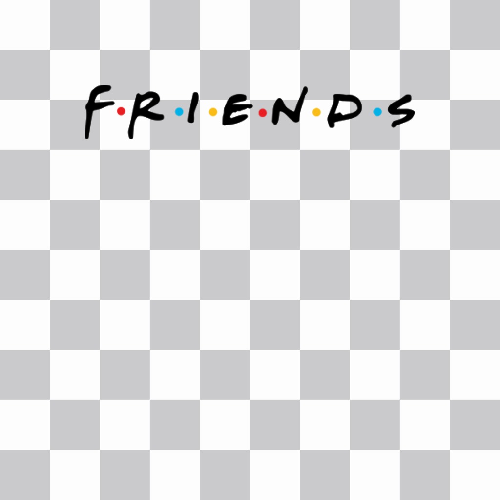 Logo of the famous series FRIENDS to put on your pictures ..