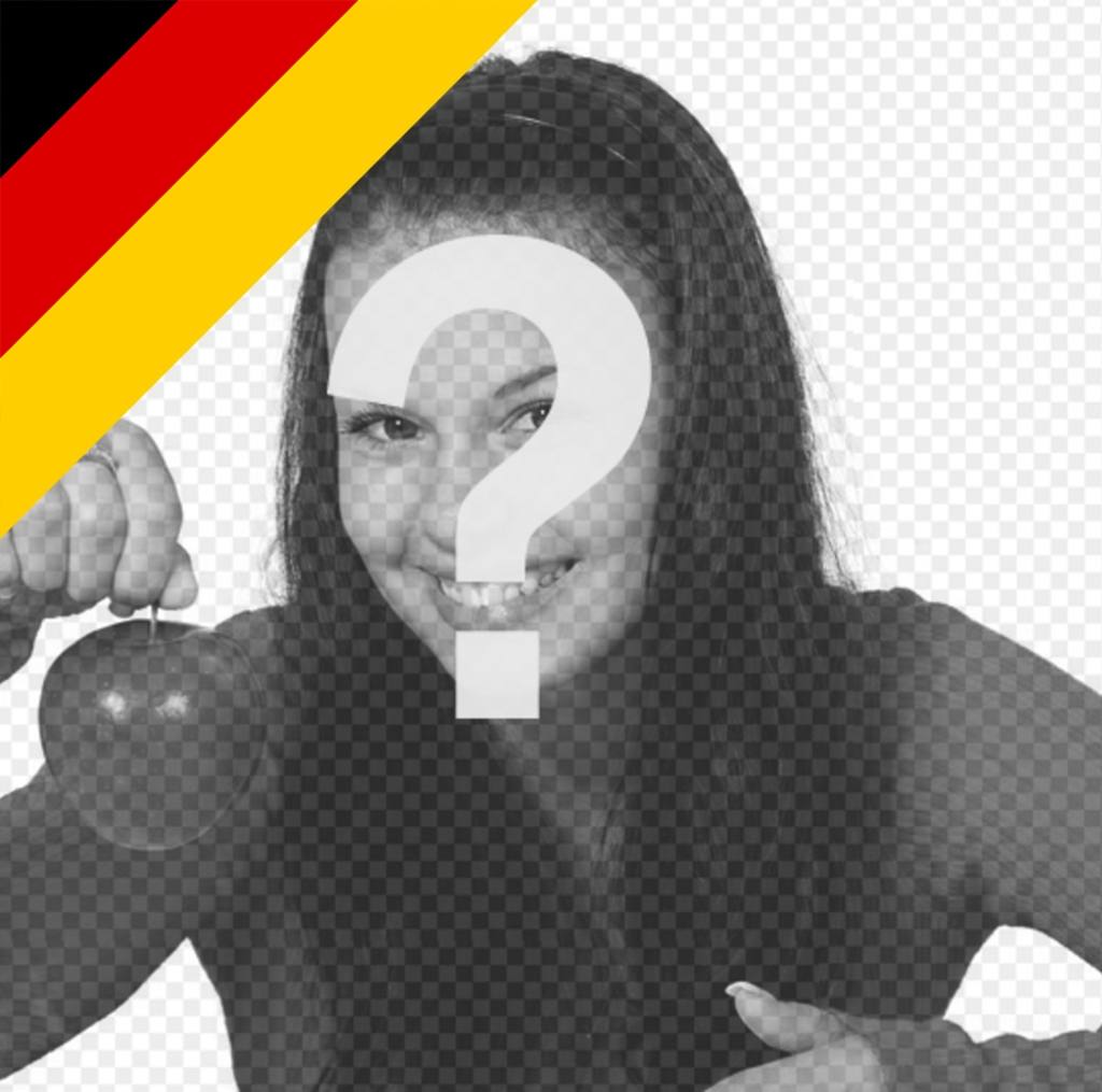 Put the flag of Germany in the corner of your pictures ..