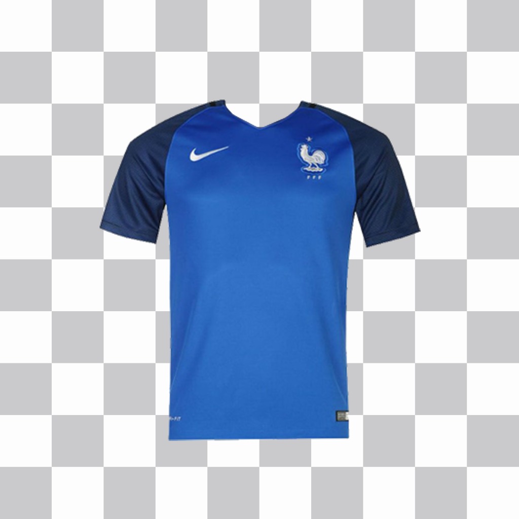 Effect to add the France team t-shirt on your photos ..