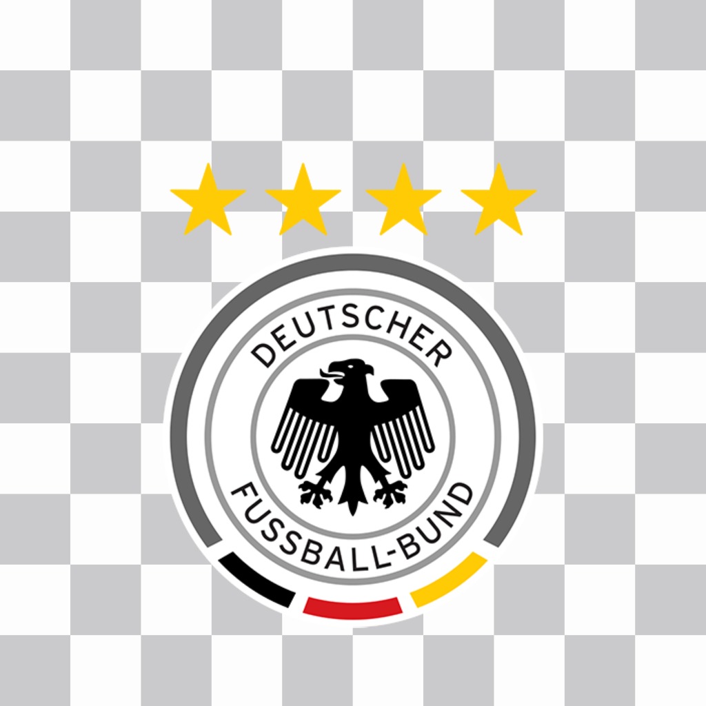 Free photo effect with the logo of the German selection ..