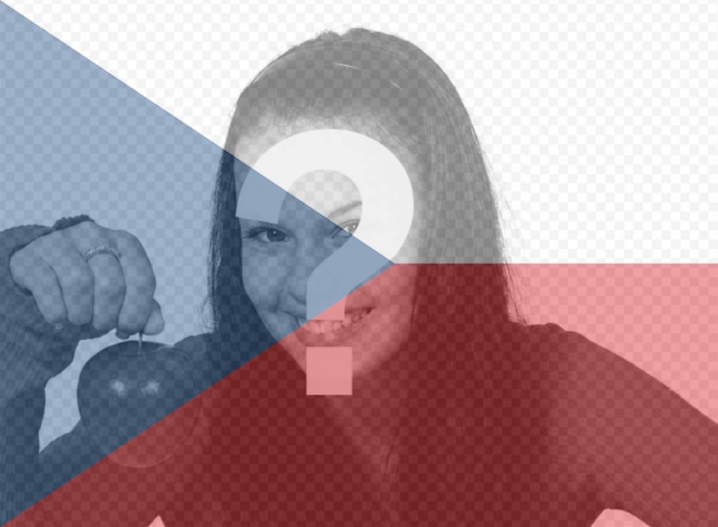Filter of Czech Republic flag to add to your photos ..