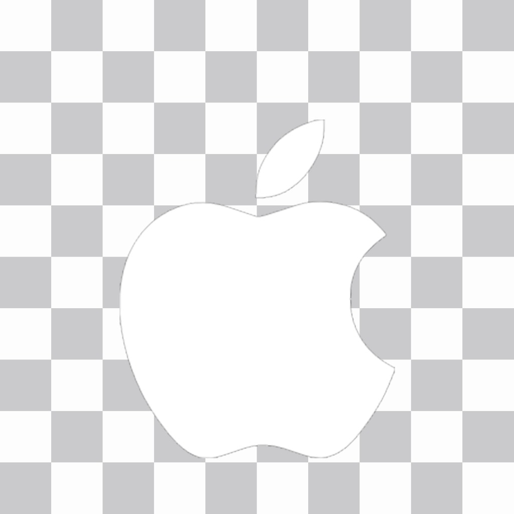 Decorative logo sticker of Apple to paste on your pictures ..