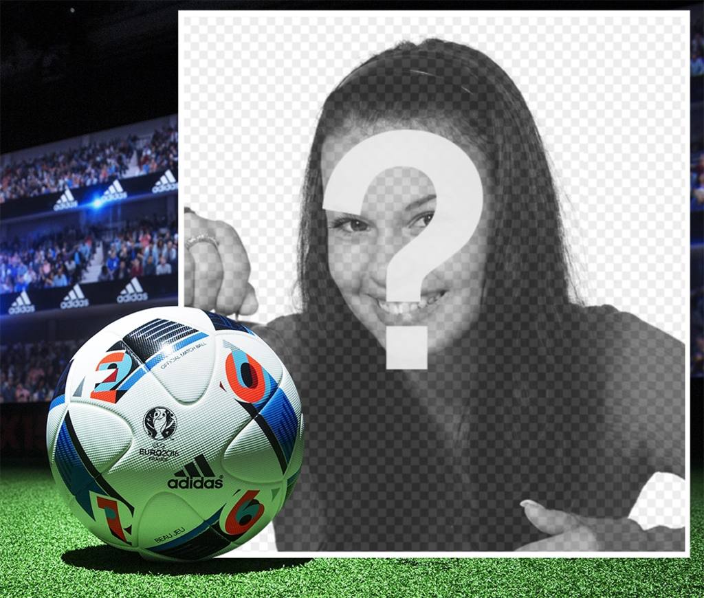 Frame for your photo along with the official soccer ball of the Euro 2016 ..