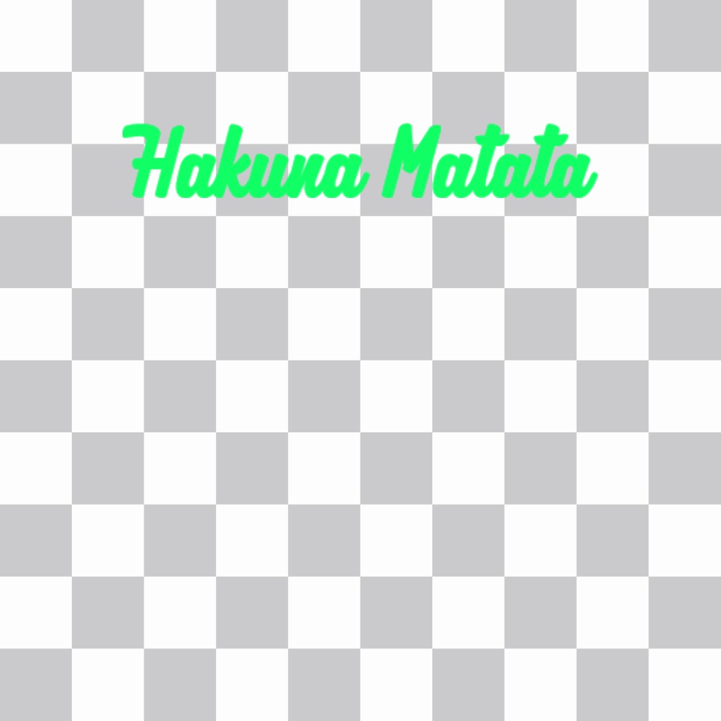 Paste the phrase Hakuna Matata on your photos with this online sticker ..