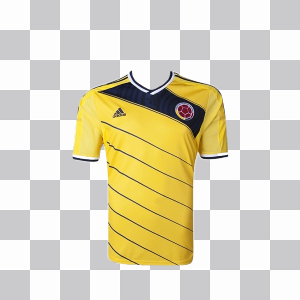 T-shirt of Colombia national football team to paste on your photos ..