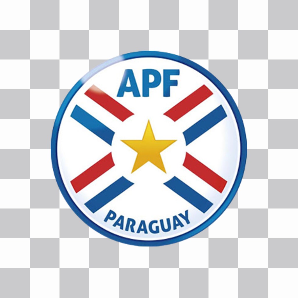 Shield soccer team Paraguay to paste in your pictures ..