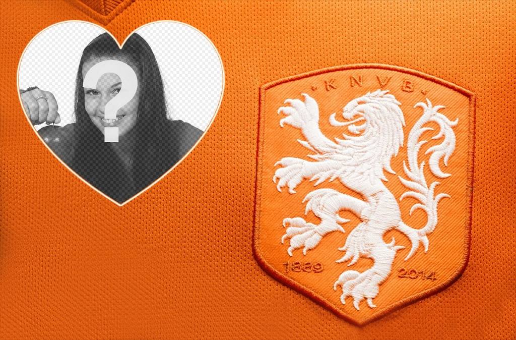 Shirt and logo of soccer team from Holland to edit with your photo ..